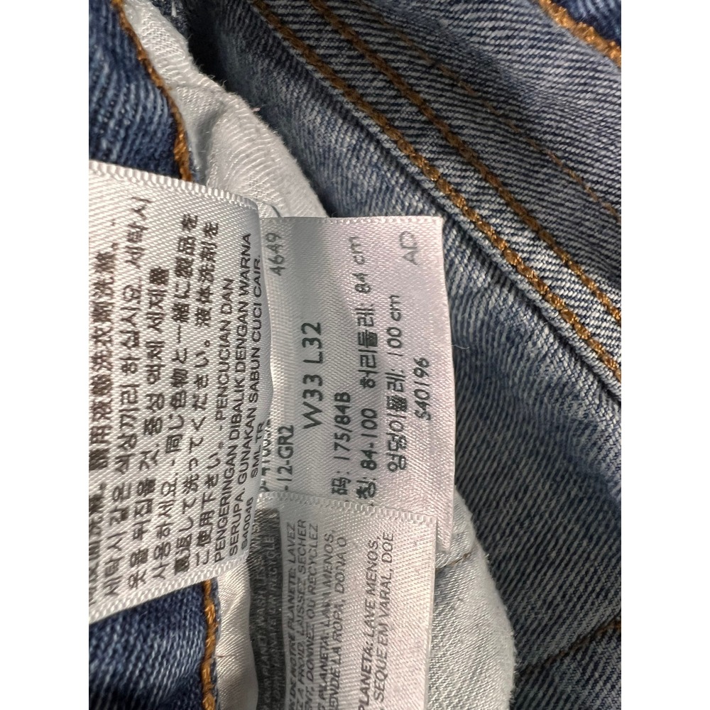 Levis 501 XX Original Fit Mens Jeans 33x32 Medium Wash Button Fly Straight Leg - Picture 9 of 10